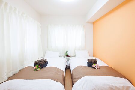 Interior of a bedroomの写真素材