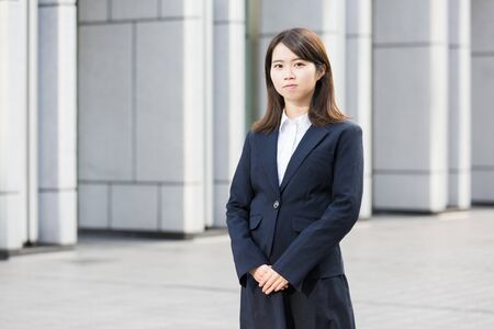 Woman in recruit suitの写真素材