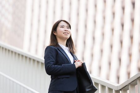 Woman in recruit suitの写真素材
