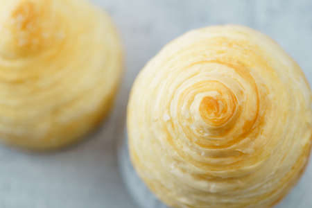 Image photo of close-up bread that looks deliciousの写真素材