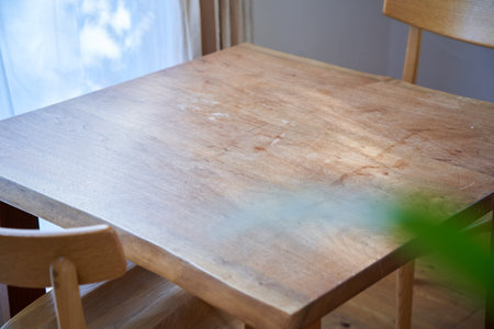 dining  table in the sun
