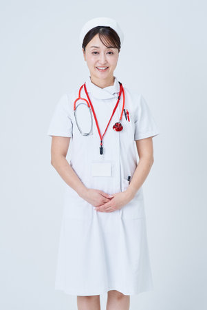 A skilled and experienced female medical staff memberの写真素材