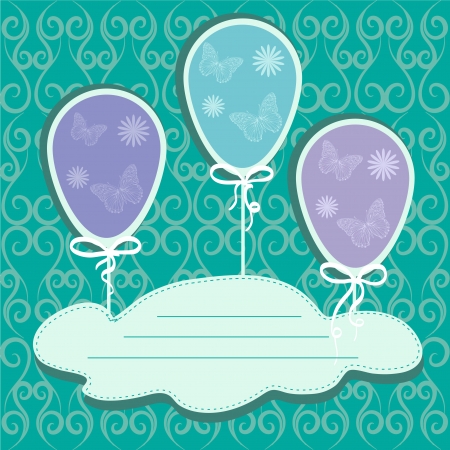 B-day mint cardのイラスト素材