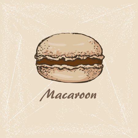The sketch of Macaroon. menuのイラスト素材