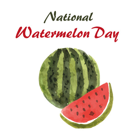 Happy watermelon dayのイラスト素材