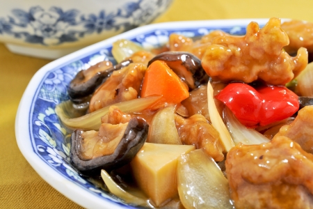 Sweet and sour porkの写真素材