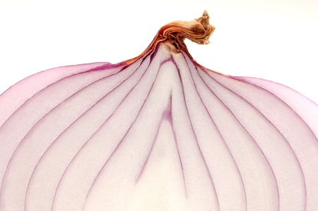  Section of the red onionの写真素材
