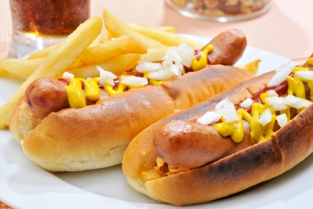 Hot dogの写真素材