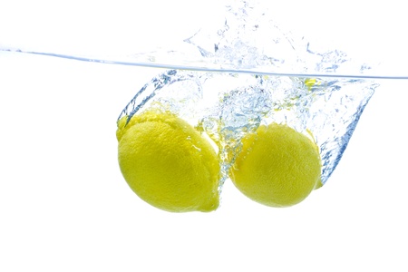 Underwater lemonの写真素材