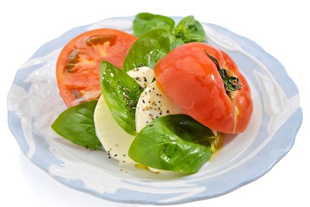 Salad of the Mozzarella cheeseの写真素材
