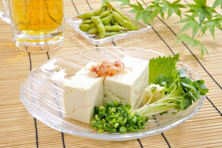 Tofu served coldの写真素材