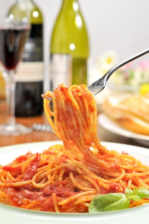 Spaghetti Pomodoroの写真素材