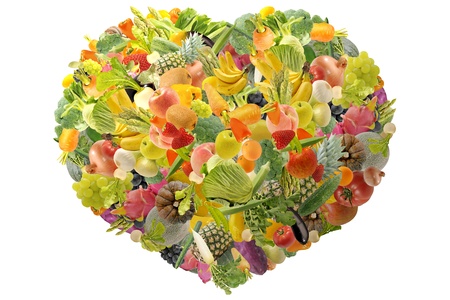 Fresh vegetables and Fruitの写真素材
