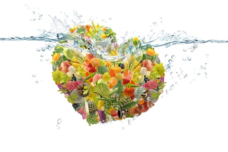 Fresh vegetables and Fruitの写真素材