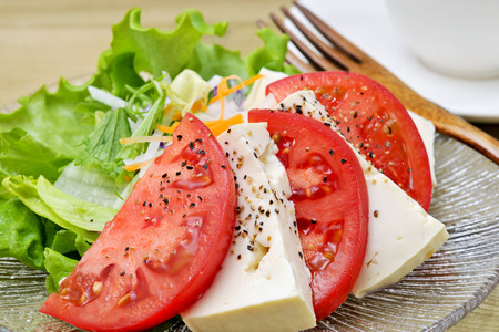 Tofu saladの写真素材