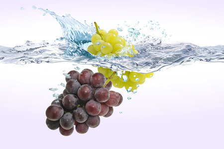 Grape in the waterの写真素材