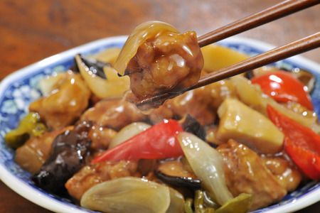 Sweet and sour porkの写真素材