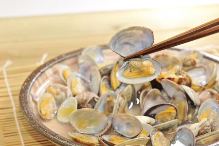 Sake steamed clamsの写真素材