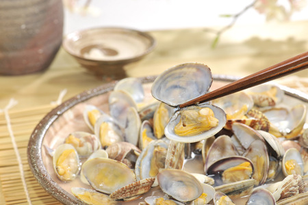 Sake steamed clamsの写真素材