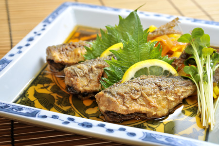 fish dishesの写真素材