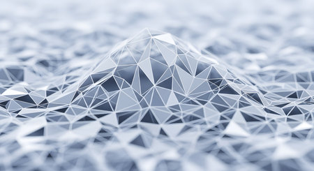 Abstract low polygonal background. 3d rendering, 3d illustration.の写真素材