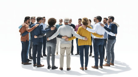 Diverse Ethnic Ethnicity Togetherness Unity Variation Teamwork Conceptの素材