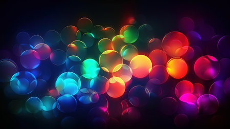 Abstract colorful lights. Generative Aiの素材