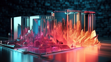 Trendy fashion wallpaper, Bright color. Generative Aiの素材