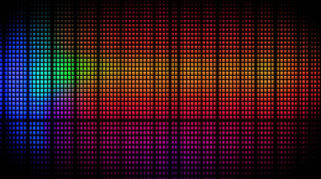Led neon screen background. Digital screen computer monitor color pixel texture. Generative Aiの素材