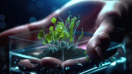 Scientific research in the field of biology. Generative Aiの素材