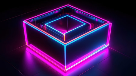 3d render, pink blue neon number ten. Generative Aiの素材