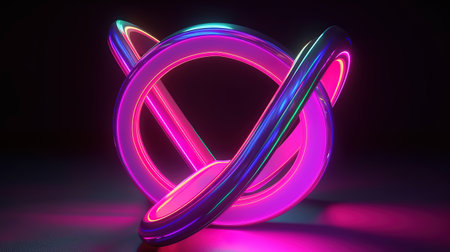 3d render, abstract geometric background, iridescent holographic plus sign. Generative Aiの素材