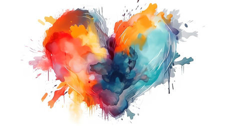 Valentine's day symbol, love sign, icon, romantic clip art. Generative Aiの素材