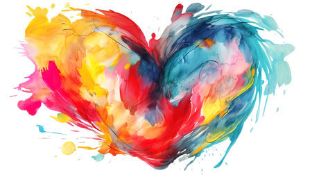 Valentine's day symbol, love sign, icon, romantic clip art. Generative Aiの素材