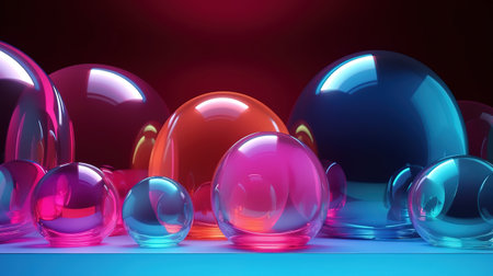 3d rendering, abstract modern minimal background. Generative Aiの素材