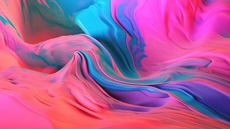 3d rendering, abstract holographic background. Generative Aiの素材