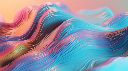 3d rendering, abstract holographic background. Generative Aiの素材