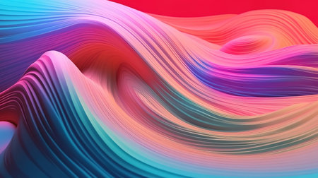 Caustic overlay effect. Colorful pastel wallpaper, Bright color. Generative Aiの素材
