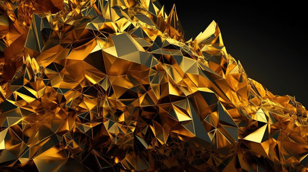 faceted texture, macro panorama, wide panoramic polygonal wallpaper. Generative Aiの素材