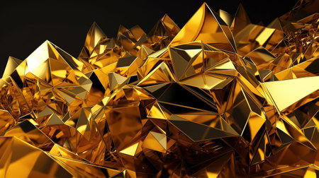 faceted texture, macro panorama, wide panoramic polygonal wallpaper. Generative Aiの素材