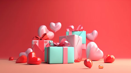 Mother's, Valentine's Day, birthday. Generative Aiの素材