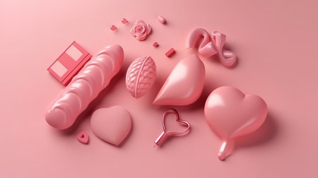 Happy mothers day display podium decoration background. Generative Aiの素材