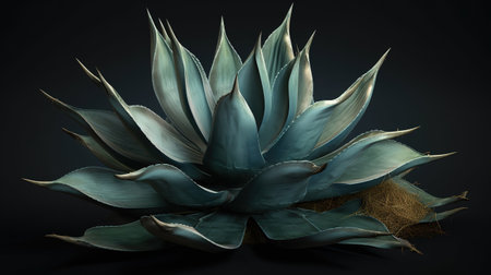 Agave leaf texture background. Generative Aiの素材