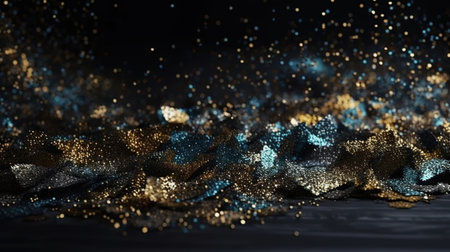 background of abstract glitter lights. Generative Aiの素材