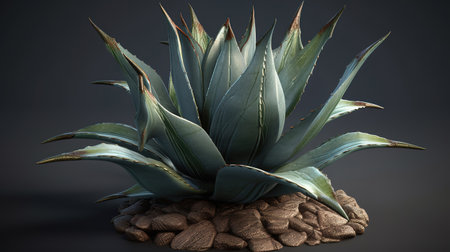 Blue agave plant. Generative Aiの素材