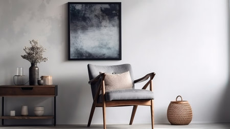 3d render of a modern lounge interior. Generative Aiの素材