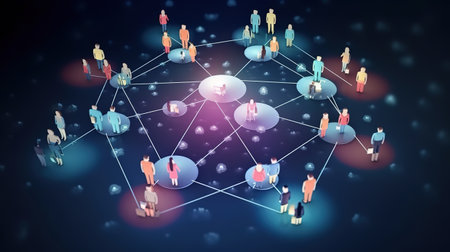Connection next generation technology and new era of innovation. Generative Aiの素材