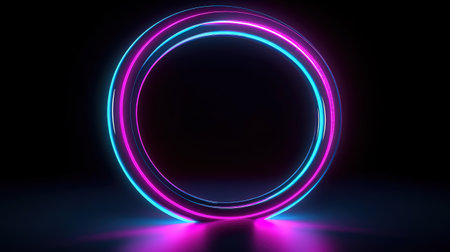 blank round frame. Simple geometric shape. Generative Aiの素材