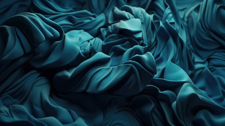 3d render, abstract background with folded textile ruffle. Generative Aiの素材