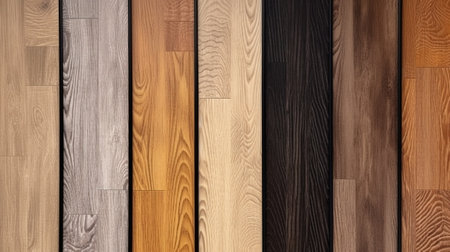 Laminate background. Samples of laminate or parquet with a pattern. Generative Aiの素材